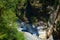 Beautiful natural canyon and turquoise stream hiking trail in Taroko National Park, Hualien, Taiwan