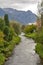 A beautiful natural creek in suburban area of Vaduz, the capital city of Liechtenstein