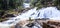 Beautiful natural panoramic cascade view of Datanla Waterfalls, near Dalat city, Vietnam, Asia