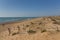 Beautiful natural sandy beach and sand dunes near Guardamar de Segura