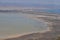 The beautiful natural Wetland Limassol Salt Lake Overview landscape in Cyprus