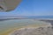 The beautiful natural Wetland Limassol Salt Lake Overview landscape in Cyprus