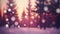 Beautiful natural winter defocused blurry background image with forest. Generate Ai.