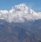 Beautiful nature. Fairy scenery. Aerial view of Himalayan mountains of Nepal