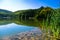 Beautiful nature and greenery at the lake in Semenic national park, Banat region