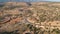 Beautiful Nature of Morocco and an empty Street and Argan Trees near Marrakesh by Drone from above