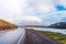 Beautiful Nature Norway natural landscape with road, fjord and mountain.