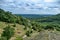 beautiful nature of palava landscape with rock formations