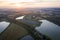 Beautiful nature reserve lake  ecological landscape