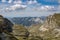 Beautiful nature scene of the Durmitor mountains with a Bobotov Kuk peak in Montenegro