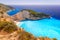 Beautiful Navagio Beach on Zakynthos Island