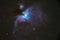 Beautiful nebulas in the constellation Orion called Orion nebula and Running Man nebula. High ISO long time exposure taken with