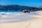 Beautiful Nerga beach in Cangas, Galicia