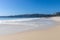 Beautiful Nerga beach in Cangas, Galicia