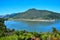 Beautiful New Zealand landscape with the small town Havelock. Marlborough Sounds, South Island