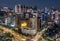 Beautiful night shot of the cityscape of Seoul, Gyeongju, Korea