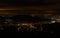 Beautiful night sky, cityscape view Baden-Baden