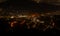 Beautiful night sky, cityscape view Baden-Baden