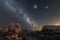 A beautiful night sky photograph showing the Milky Way and galactic centre