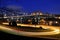 Beautiful Night View of the Road Leading to the bridge