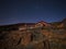 Beautiful night view with stars from the Altavista Refuge, Teide Volcano, Tenerife, Spain