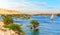 Beautiful Nile riverbank near Aswan, Upper Egypt