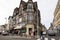 Beautiful Norman half-timbered houses in the center of Trouville. Basse-Normandie, France