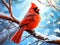 Beautiful Northern Cardinal