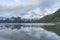 Beautiful Norwegian landscape. view of the fjords. Norway ideal fjord reflection in clear water