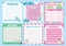 Beautiful note templates with dragons and unicorns theme.