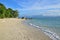 Beautiful Nudey Beach with spectacular stretch of pristine white coral sand on Fitzroy Island