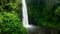The Beautiful NungNung Waterfall near Ubud, Bali. Drone view