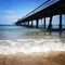 Beautiful Ocean Boardwalk and Waves