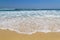 Beautiful ocean at Echo beach in sunny day in Canggu, Bali