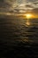 Beautiful ocean view with a dramatic sky cloud golden sunset  