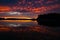 Beautiful Oceanside Sunset Mirror image