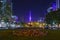 The beautiful Odori Park with TV Tower at night