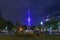 The beautiful Odori Park with TV Tower at night