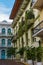 Beautiful old buildings and balconies in Casco Viejo Panama City