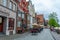 Beautiful old buildings in the historic city of Luneburg Germany - CITY OF LUENEBURG, GERMANY - MAY 10, 2021