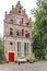 Beautiful old buildings in the historic Deventer, Rijkmanstraat - Netherlands