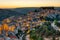 The beautiful old part of Ragusa in Sicily