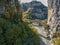 The beautiful old stone bridge known as Kokkoris or Noutsios bridge, near Ioannina town, Epirus Greece