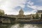 Beautiful old stone embankment of the river Seine in Paris, Disabled house