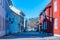 Beautiful old timber houses in Wadkoping historical quarter of Orebro, Sweden