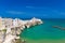 Beautiful old town of Vieste, Gargano peninsula, Apulia region, South of Italy