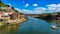 Beautiful Omkareshwar Jyotirlinga shiva temple on the banks of Narmada river in Madhyapradesh, India