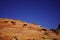 Beautiful orange sands dune of Wadi Rum desert the unique landscape