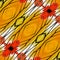 Beautiful Orange with Yellow pattern background made from Painted Jezebel butterfly wings