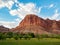 Beautiful Orchard trees along the Scenic drive of Capitol Reef National Park